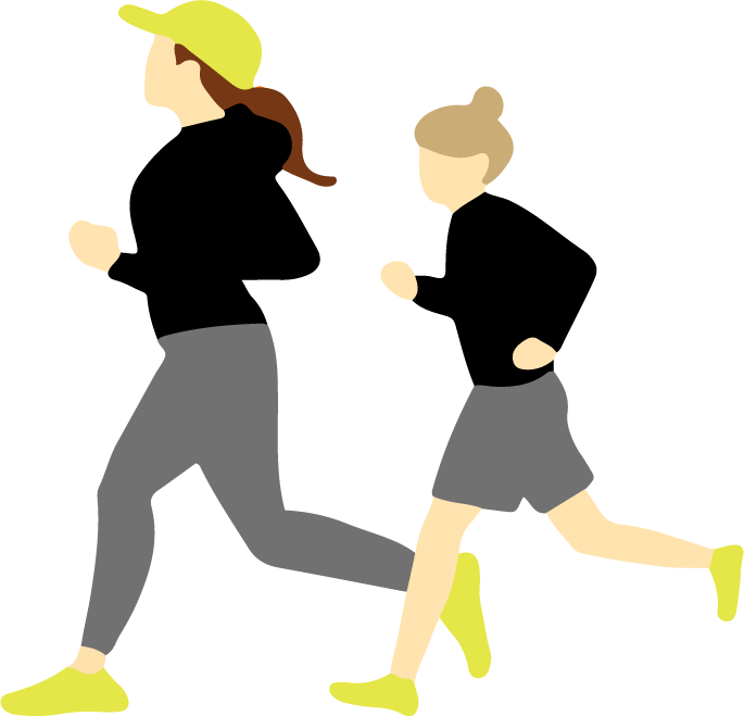 ジョギングのイラスト